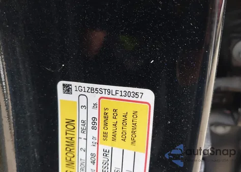 2020 Chevrolet Malibu Fwd Ls from USA, damaged, VIN 1G1ZB5ST9LF130357